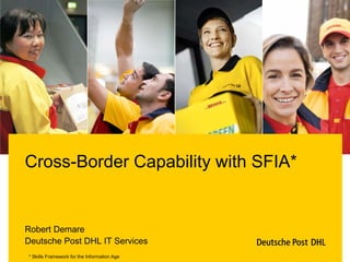 Cross-Border Capability with SFIA*


Robert Demare
Deutsche Post DHL IT Services
* Skills Framework for the Information Age
 