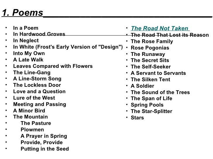 robert frost robert frost most famous works