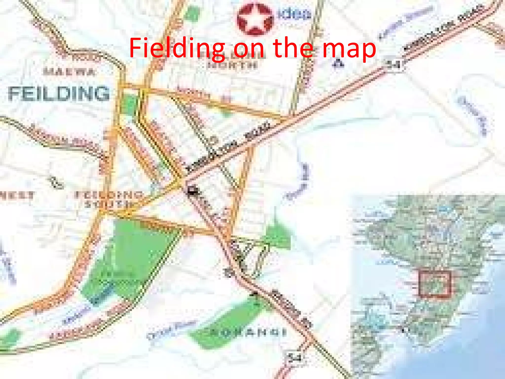 Fielding on the map