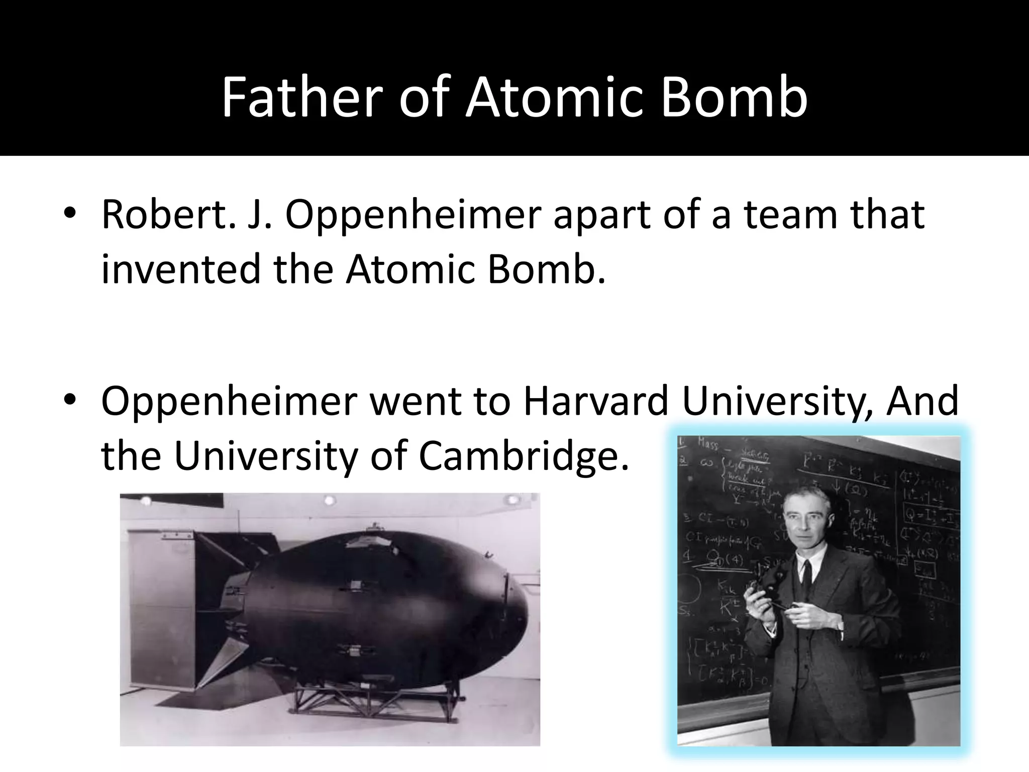 Robert J Oppenheimer | PPTX