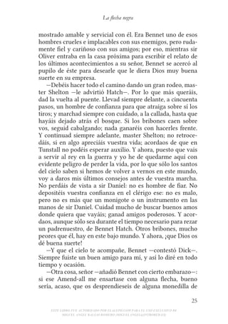 Robert l. stevenson flecha negra