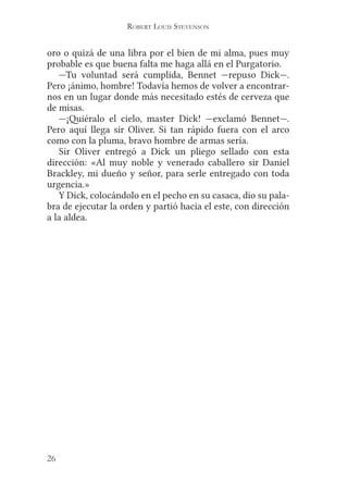 Robert l. stevenson flecha negra