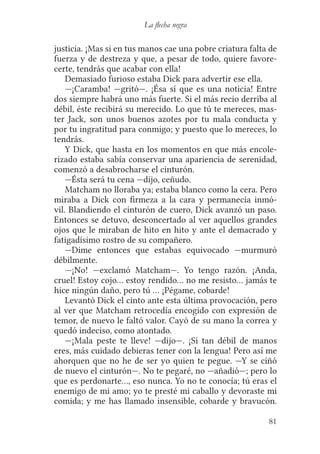 Robert l. stevenson flecha negra