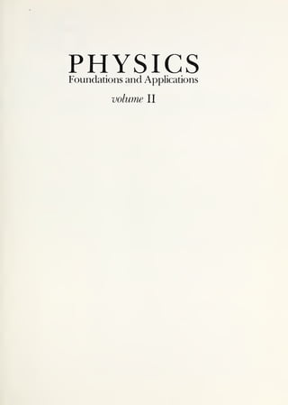 PHYSICS
Foundations and Applications
volume II
 