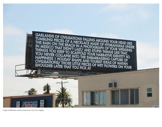 images of billboards commissioned for the City of Los Angeles
 