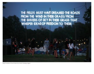 image of installation at Secret Garden Party Festival, Cambridge, England
 