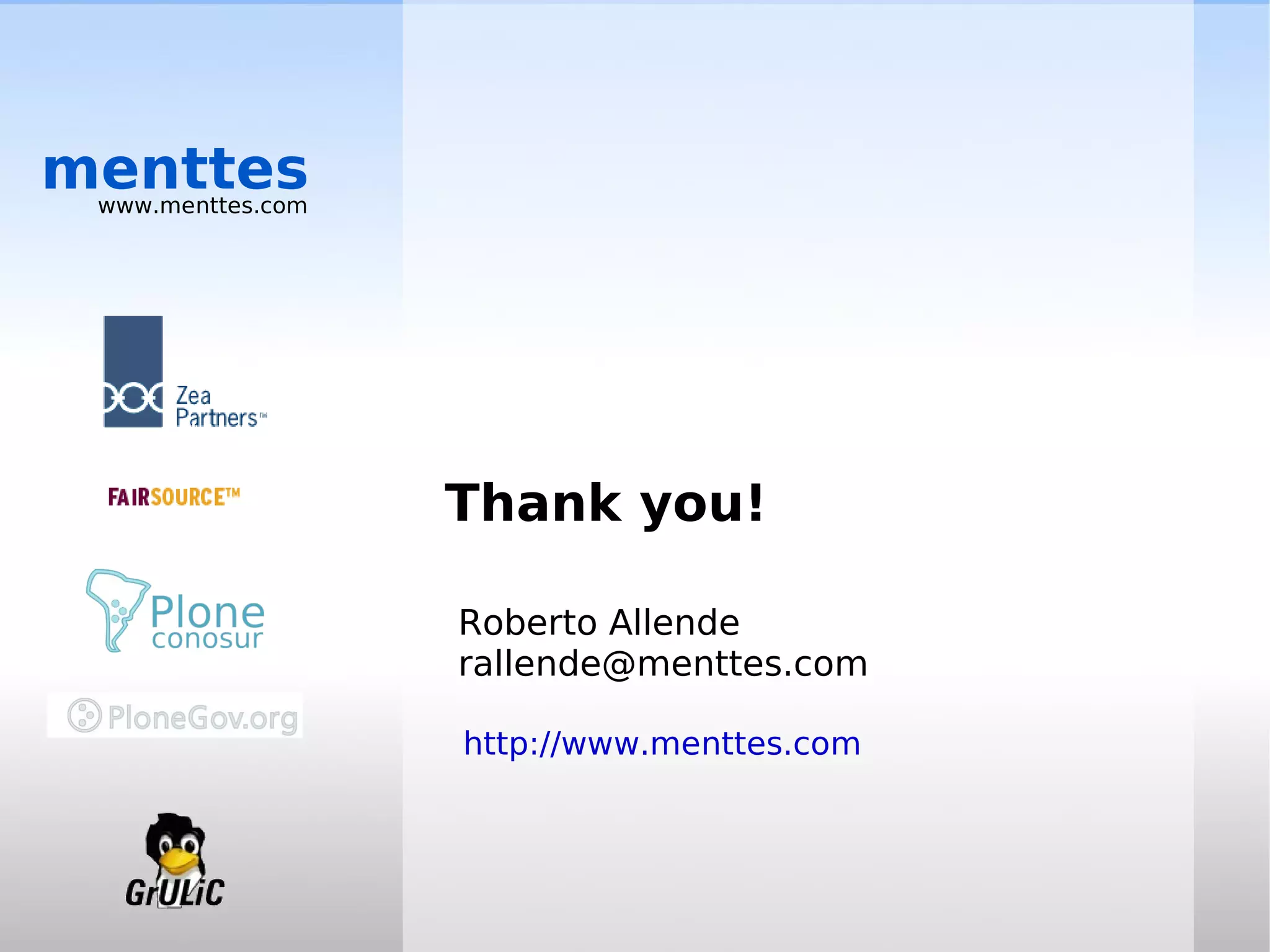 Roberto Allende Plone Cono Sur Creating A Plone Users Group From Scratch