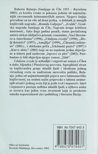 Roberto Bolanjo-Udaljena zvezda