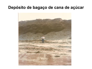 Depósito de bagaço de cana de açúcar 