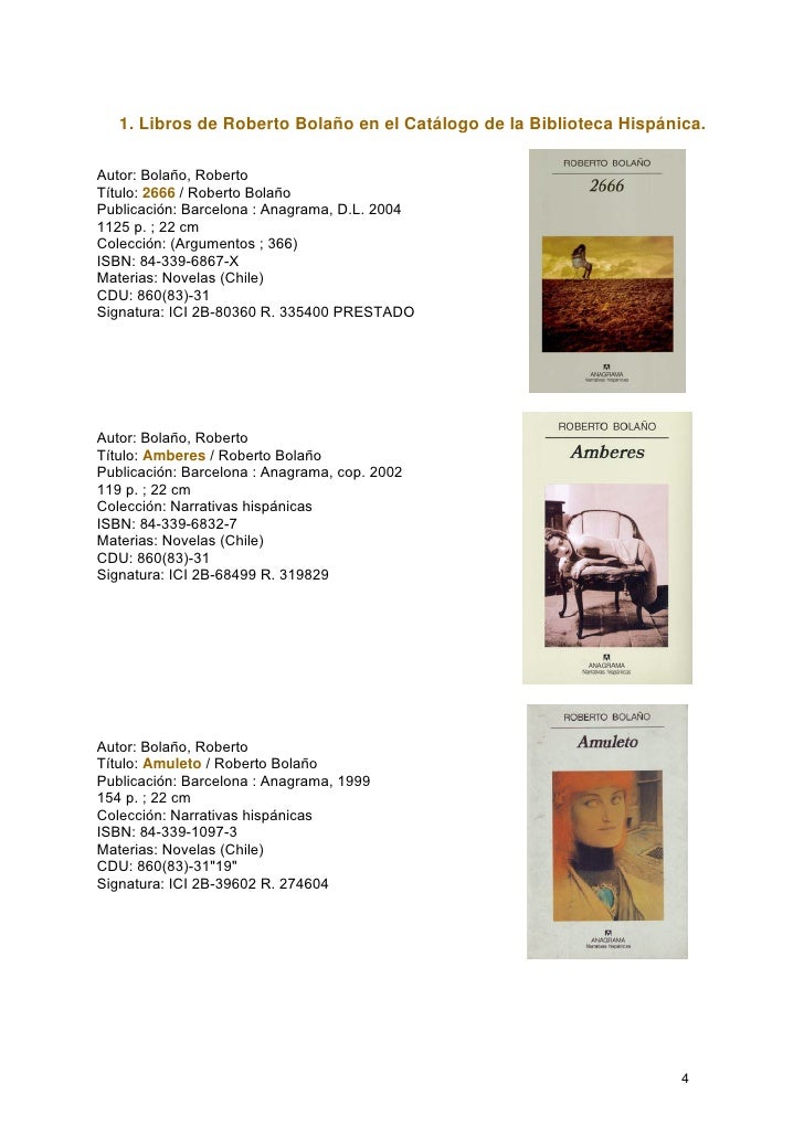Dossier De Roberto Bolaño - 