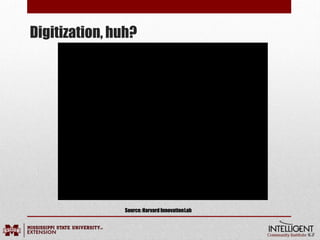 Digitization, huh?
Source:Harvard InnovationLab
 