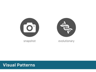 Visual Patterns
snapshot evolutionary
 