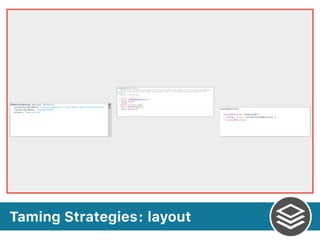 Taming Strategies layout:
 