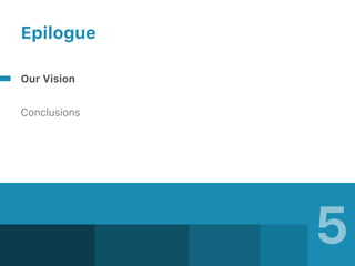 5
Epilogue
Our Vision
Conclusions
 