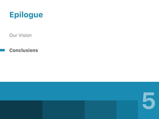 5
Epilogue
Our Vision
Conclusions
 