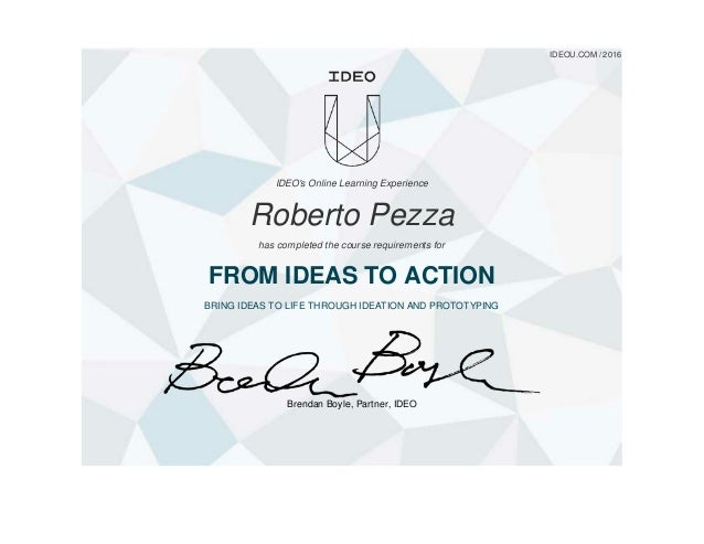 certificate ideas