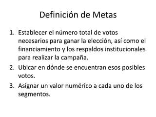 Cercanía con el gobierno federal.