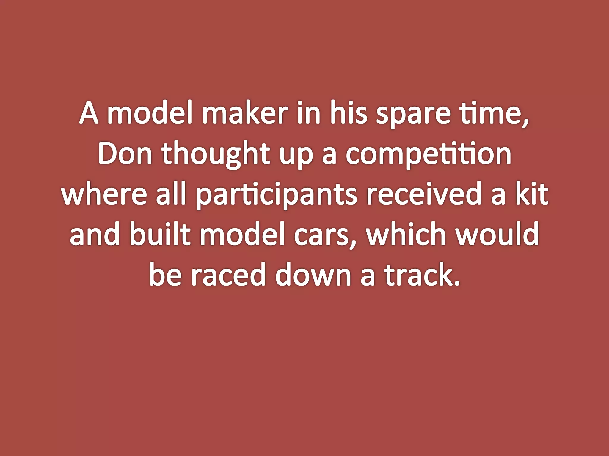 The History of the Pinewood Derby by Robert Proctor Multisoft