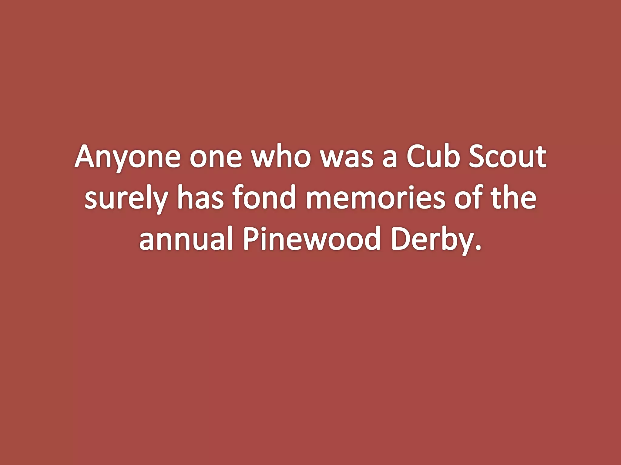 The History of the Pinewood Derby by Robert Proctor Multisoft