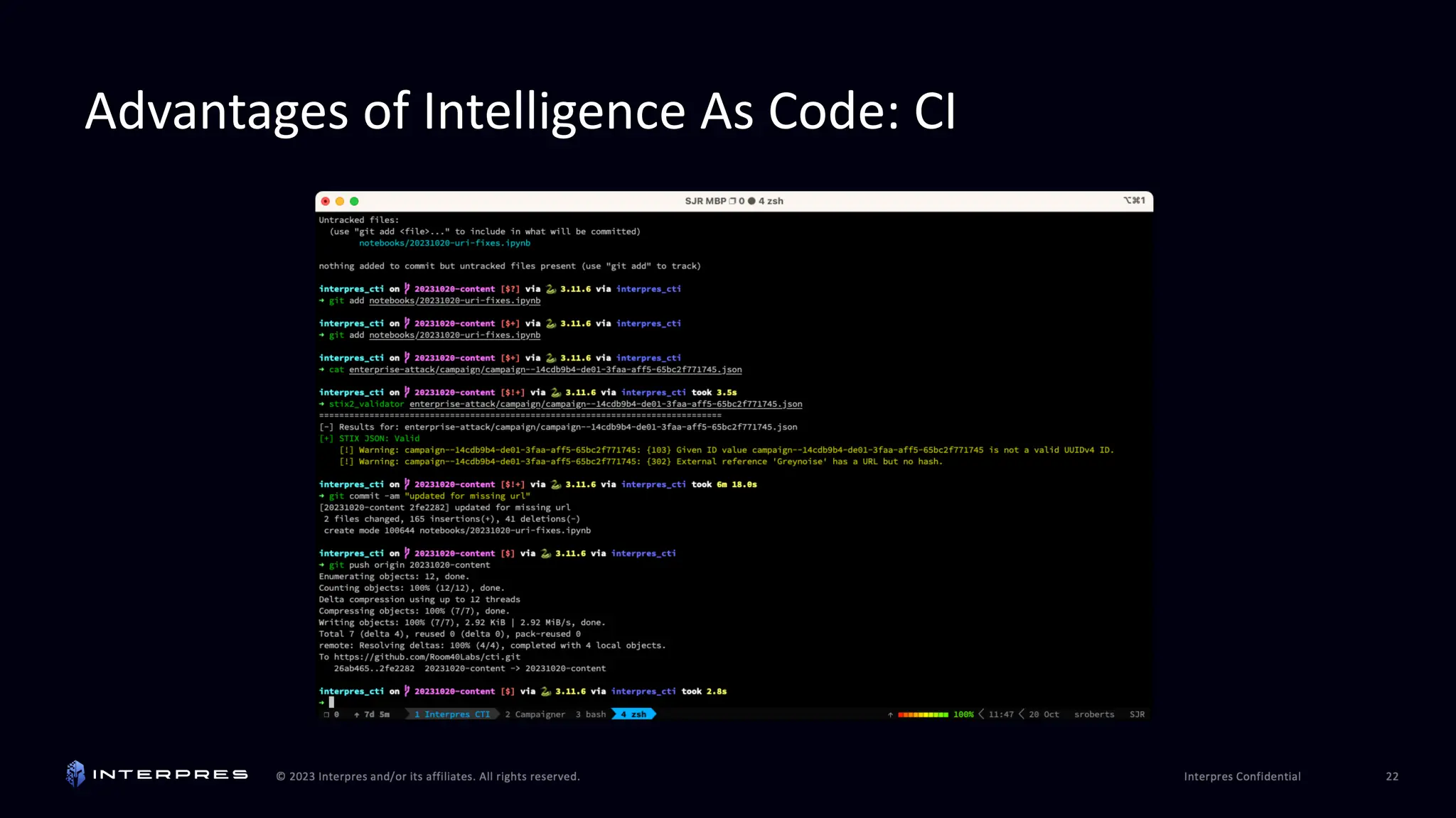 Advantages of Intelligence As Code: CI
 