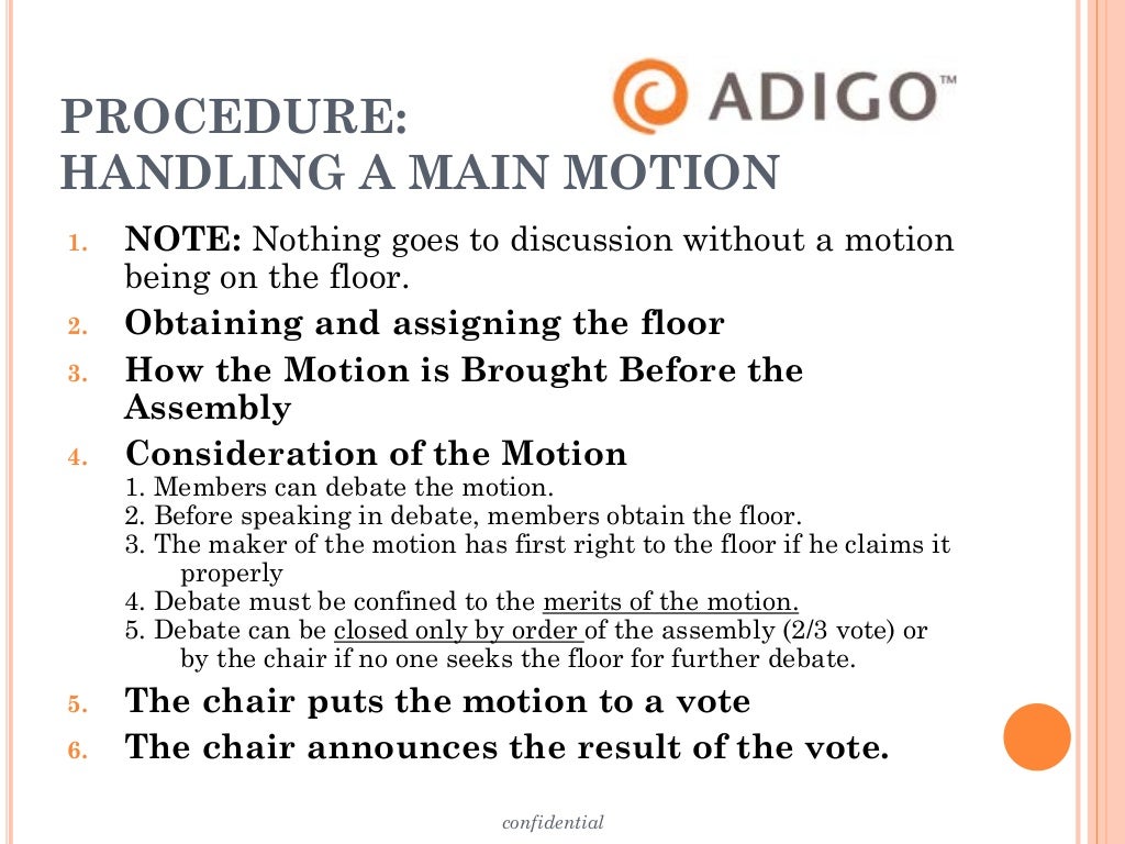 Using robert s rules of order to facilitate better meetings