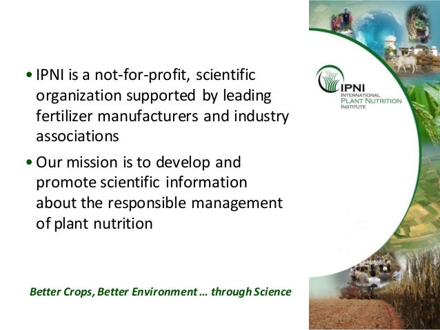 The Value Of Global Soil Information To The International Plant Nutri