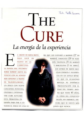 Robert Smith-The Cure. Varios articulos (2000).