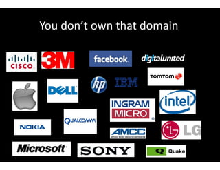 You don’t own that domain
 