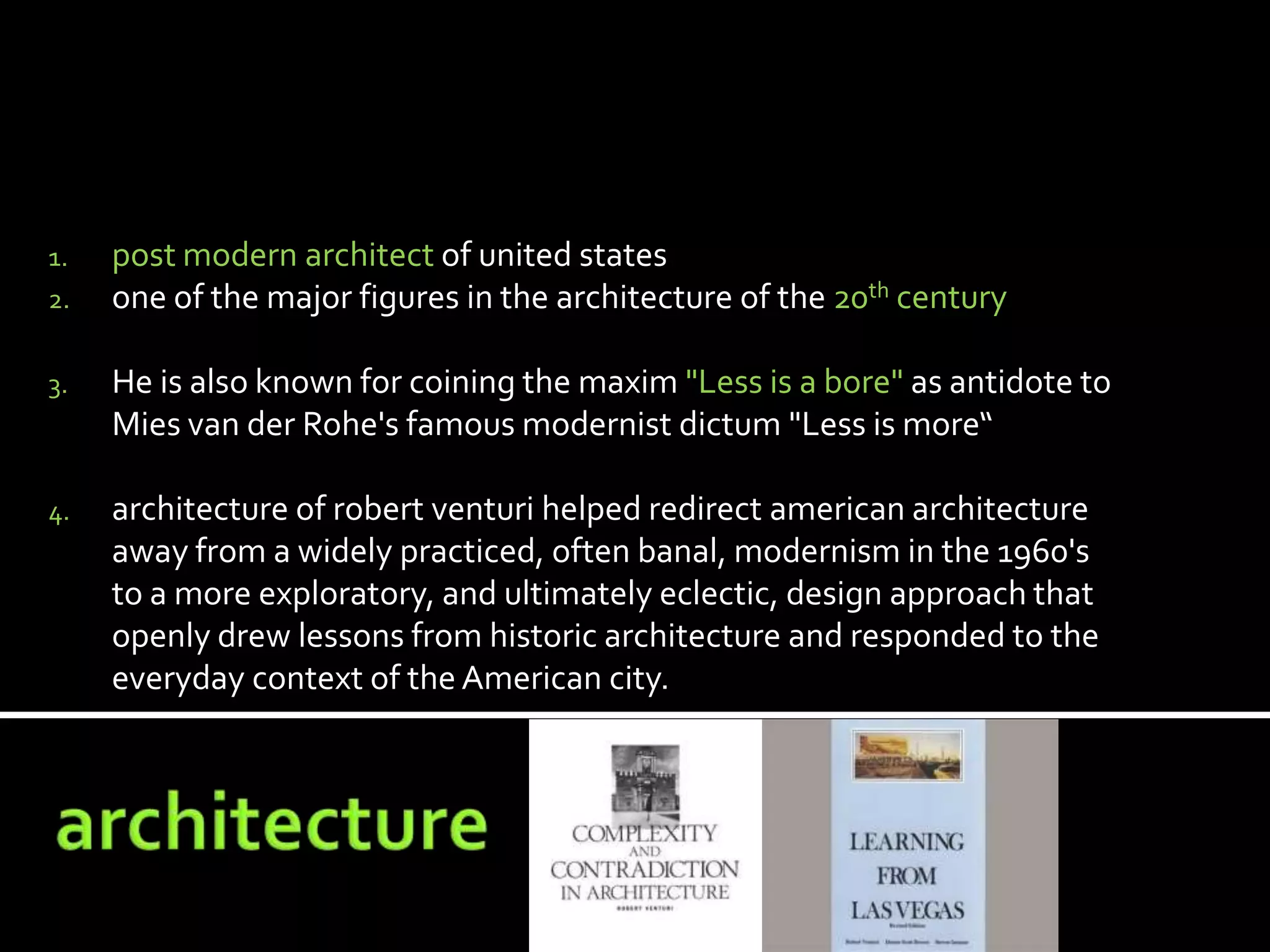 Famous People ARCHITECTS Robert Venturi Infotext Exercises QR Code ...