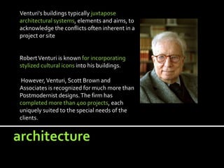 Famous People ARCHITECTS Robert Venturi Infotext Exercises QR Code ...