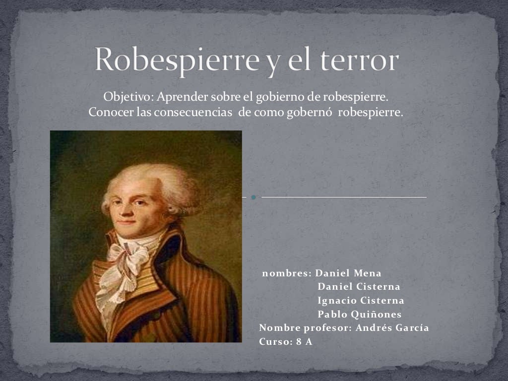 Robespierre y el terror