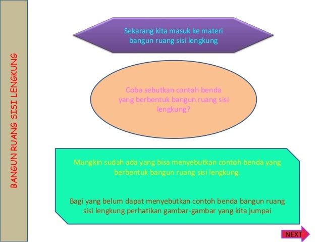  Bangun  Ruang  Sisi Lengkung