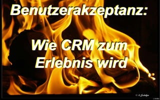 Benutzerakzeptanz:

  Wie CRM zum
  Erlebnis wird

                  Copyright youspi 2012
 