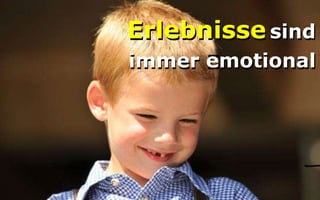 Erlebnisse sind
immer emotional
      Emotional




            Copyright youspi 2012
 