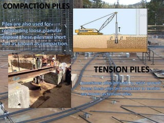 COMPACTION PILES
TENSION PILES
 
