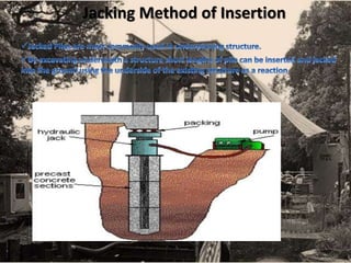 Jacking Method of Insertion
 