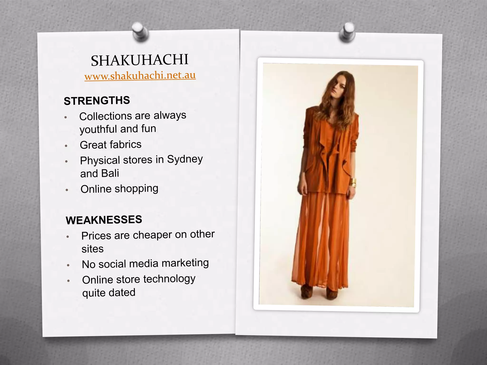 Zara opening in Australia with no competition. The Australian marketis devoid of giants such as H&M and Uniqlo, so Zara has its own niche. This will effect retailers such as Sportsgirl and Witchery.