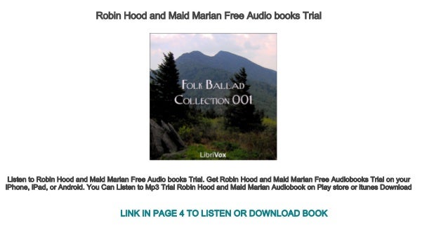 Robin Hood And Maid Marian Free Audio Books Trial Robin Hood And Maid Marian Free Audio Books Trial