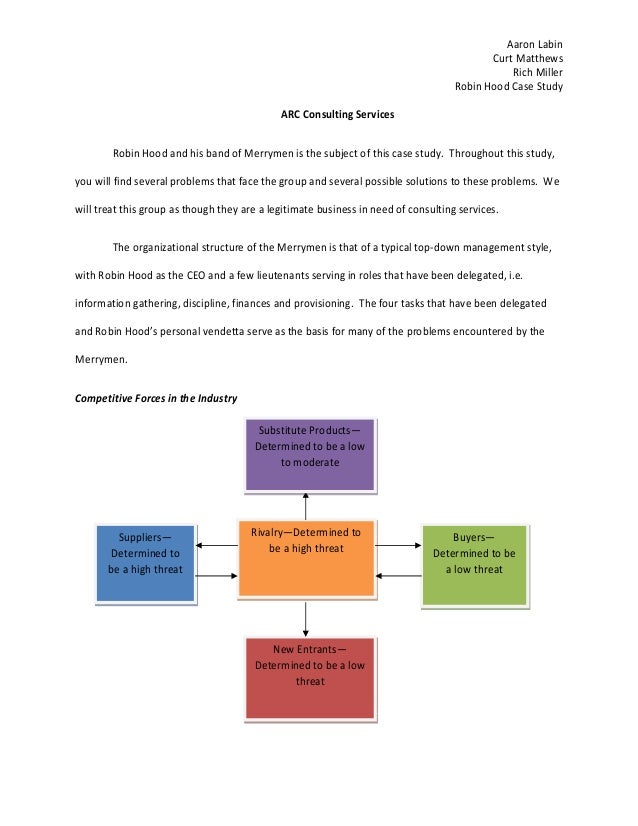 robin hood case study