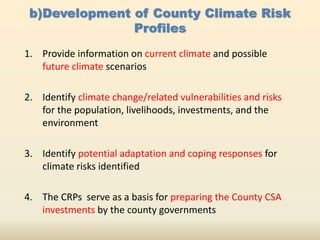 Impacts of climate change on livestock sector and Kenya’s preparedness on the challenges 