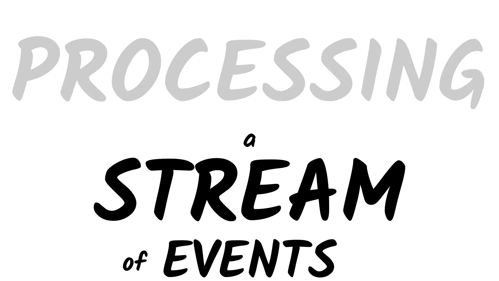 PROCESSING STREAM a of EVENTS 