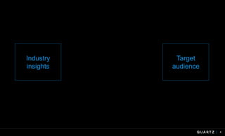 4
Industry
insights
Target
audience
 