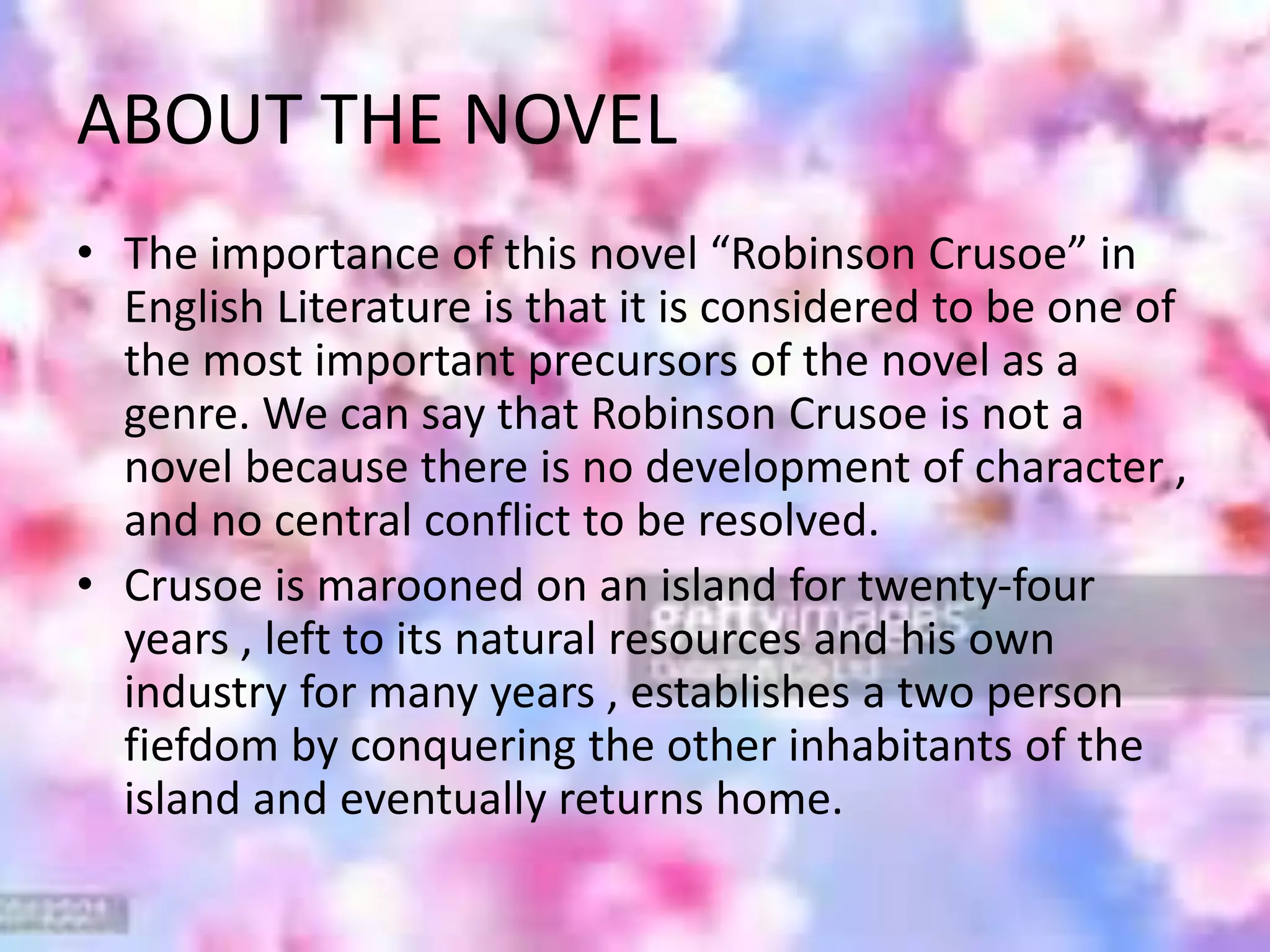 Robinson Crusoe Ppt Pptx