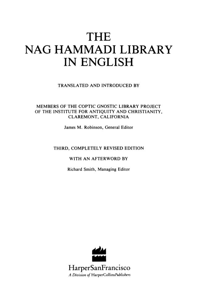 nag hammadi library dating The nag hammadi library in english translated and introduced by members of the coptic gnostic library project of the institute for antiquity and christianity, claremont, california. nag hammadi library dating The nag hammadi library in english translated and introduced by members of the coptic gnostic library project of the institute for antiquity and christianity, claremont, california.