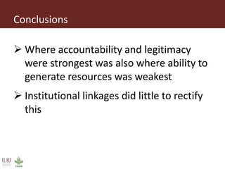 Institutional linkages for landscape level governance: The case of Mt. Marsabit, Kenya 