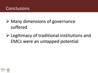 Institutional linkages for landscape level governance: The case of Mt. Marsabit, Kenya 