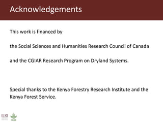 Institutional linkages for landscape level governance: The case of Mt. Marsabit, Kenya 