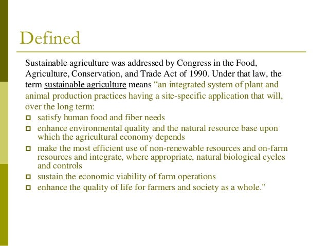 Natural Resource Conservation Long Term Affects Natural Resource Conservation Long Term Affects