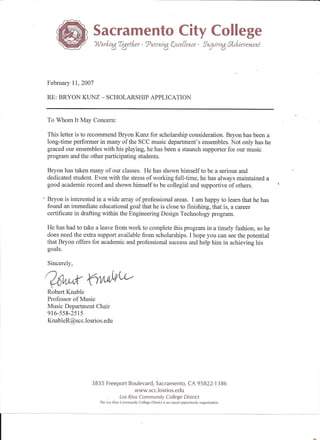 Reference Letter from Rob Knable