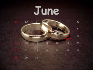 June
S M T W T F S
1 2 3 4 5 6
7 8 9 10 11 12
Independence
Day
13
14 15 16 17 18 19 20
21 22 23 24 25 26 27
28 29 30
 
